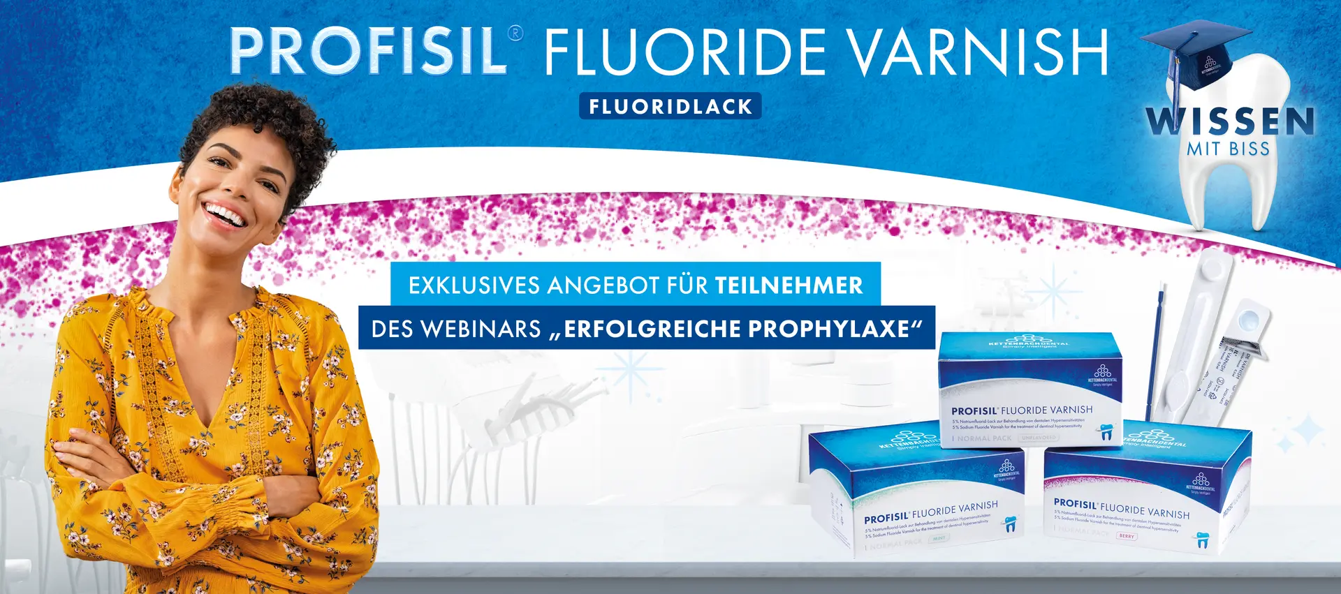 Profisil Fluoride Varnish Angebot für Seminarteilnehmer