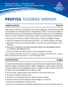 Patienteninformation Fluoride Varnish