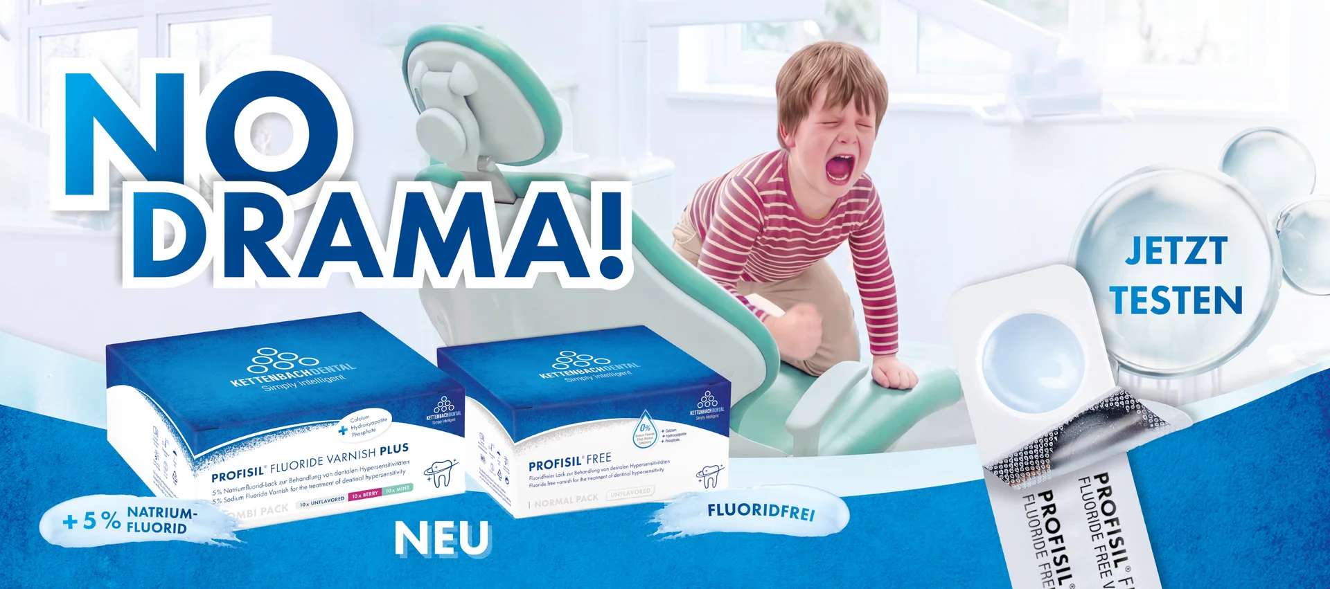 Kein Drama dank Profisil Fluoride Plus, jetzt testen