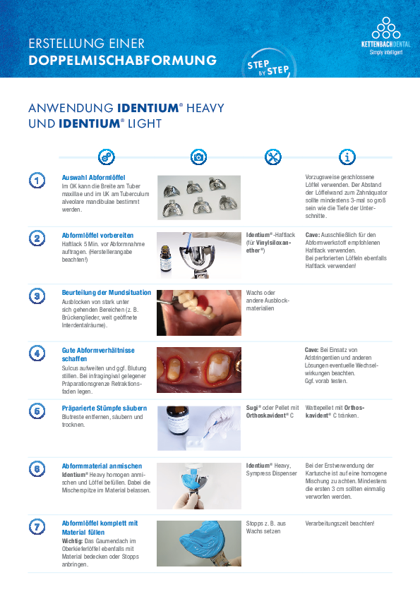 Doppelmischabformung Step by Step