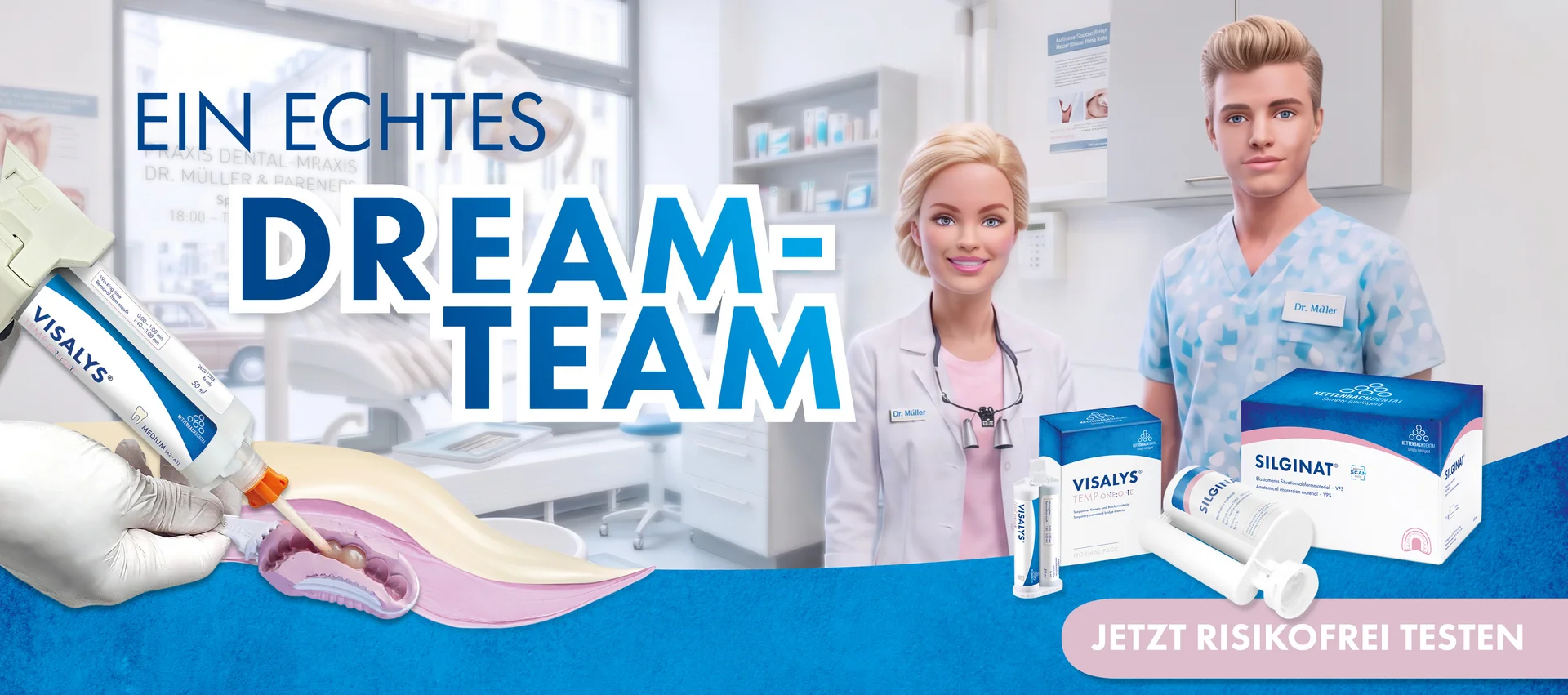 Ein echtes Dream Team: VISALYS® TEMP ONE:ONE und SILGINAT®