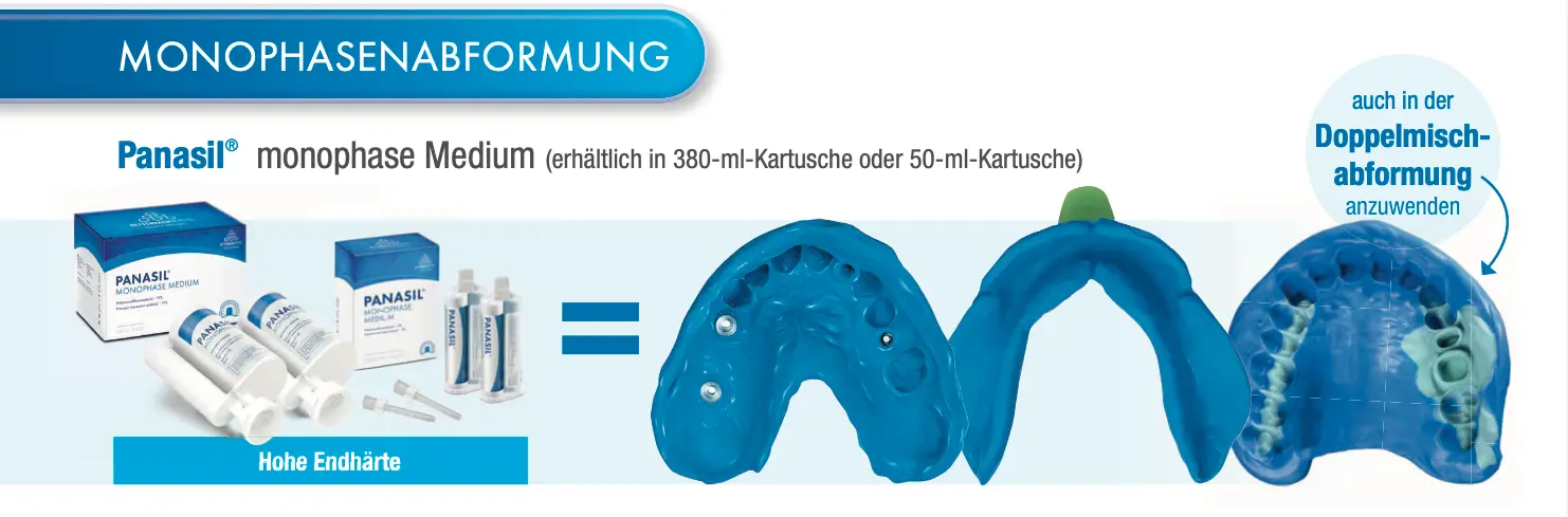 Panasil® monophase Medium (erhältlich in 380-ml-Kartusche oder