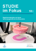 Registriermaterialien und deren Verformungskräfte bei der Bissnahme