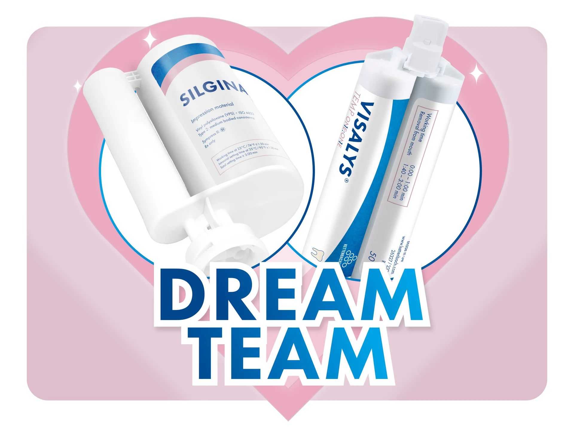 Dream Team: VISALYS® TEMP ONE:ONE und SILGINAT®