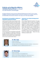 Einfache und erfolgreiche Adhäsion indirekter Restaurationen (gekürzt)