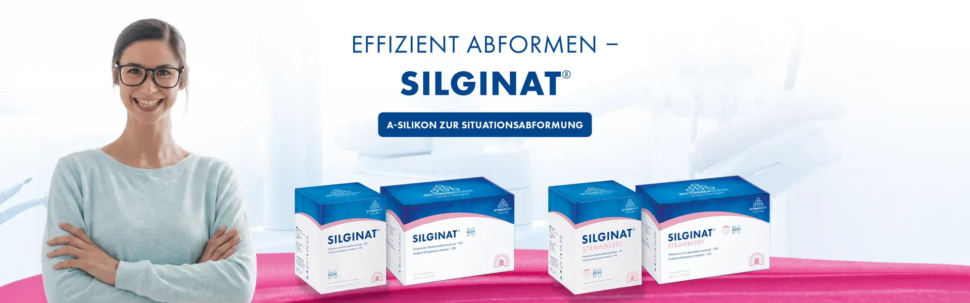 Effizient abformen: SILGINAT, A-Silikon zur Situationsabformung