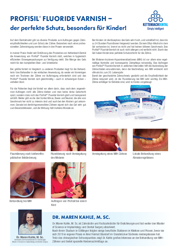 Profisil® Fluoride Varnish – Der perfekte Schutz, besonders für Kinder!