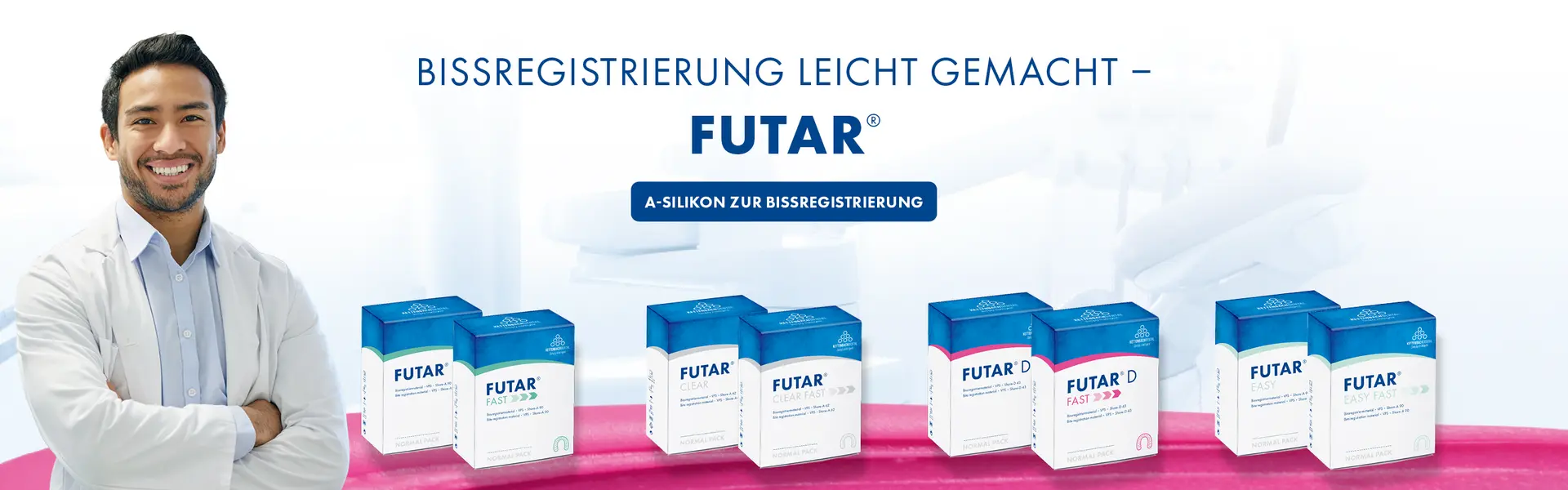 Bissregistrierung leicht gemacht: FUTAR, A-Silikon zur Bissregistrierung