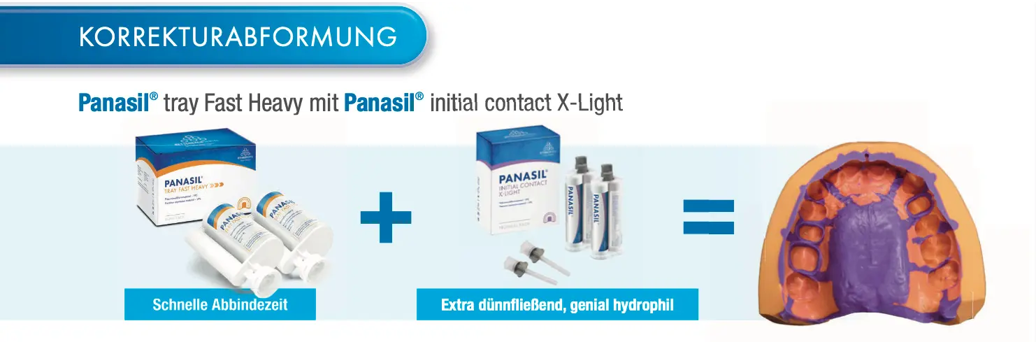 Panasil® tray Fast Heavy mit Panasil® initial contact X-Light